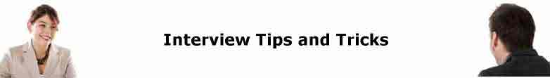 interview tips and tricks